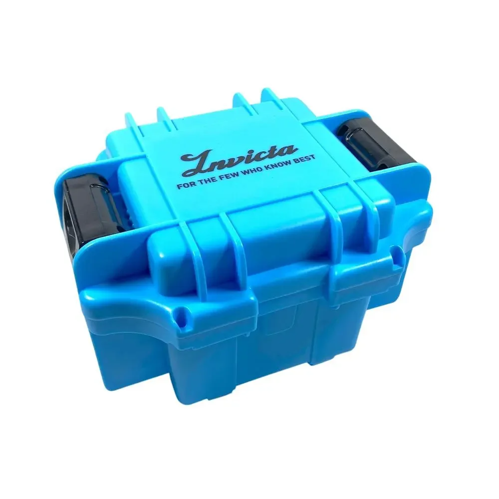 Invicta 1-Slot Waterproof Dive Impact Watch Case Storage Box Blue DC1-LTBLU NEW - Picture 1 of 4